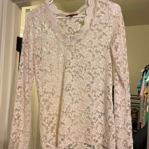 Lace long sleeve shirt. Brand new without tags